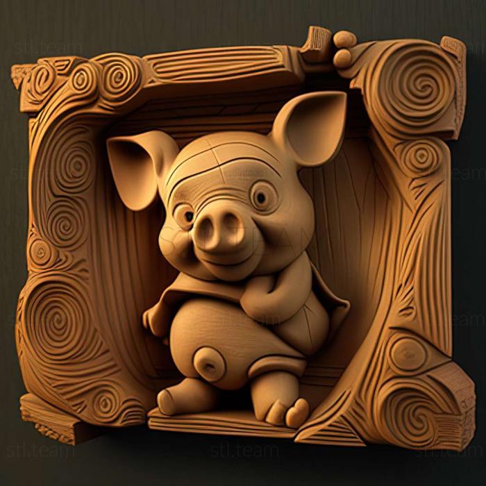 3D model Piglet from The Adventures of Vinnie (STL)